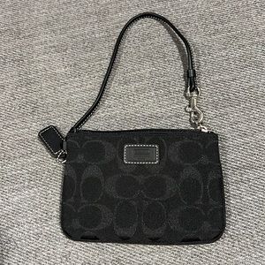 Coach Black Wristlet